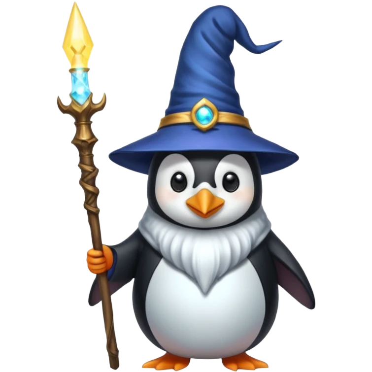 Penguin Wizard emoji