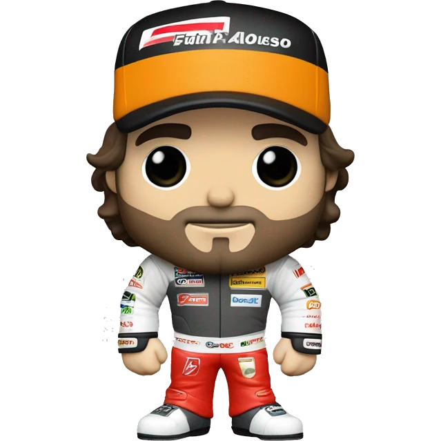 Formula 1 driver Fernando Alonso Funko Pop emoji