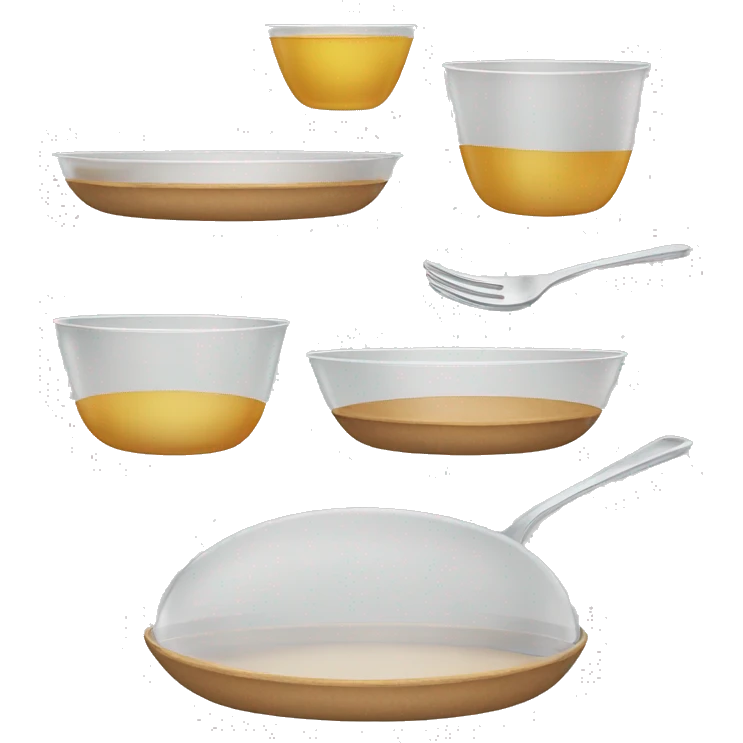 Transparent dishes emoji