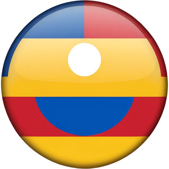 Bandera de colombia circular emoji