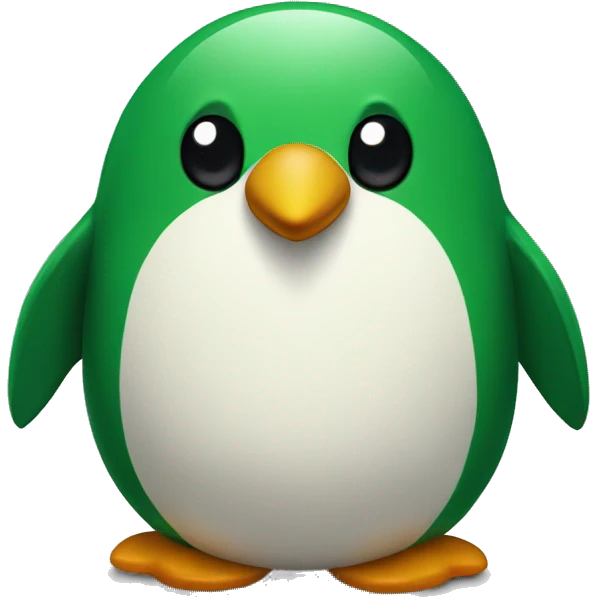 green pinguin emoji