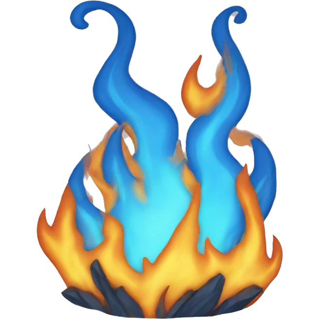 blue fire emoji