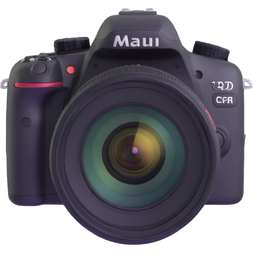 DSLR camera with lens facing forward emoji