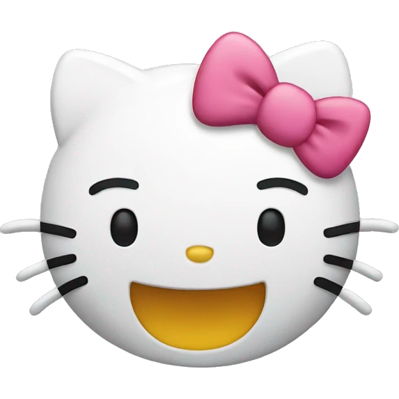 hello kitty laughing emoji