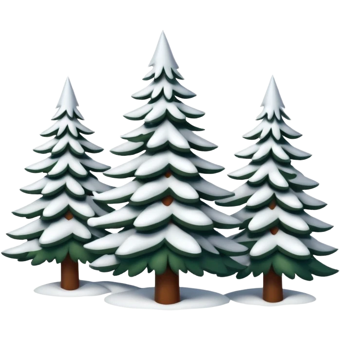 Pretty snow covered christmas scene emoji