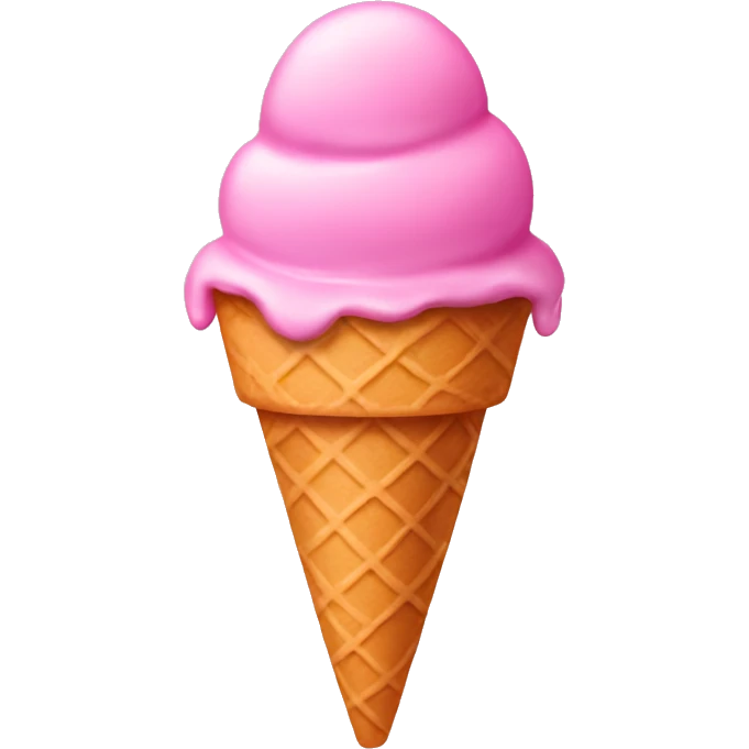 Pink ice cream  emoji