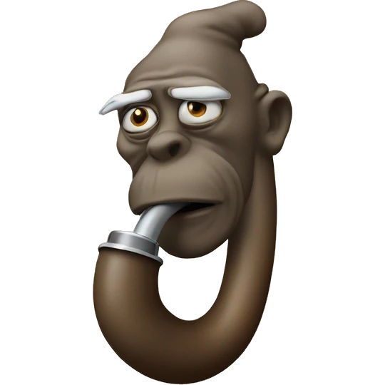 singe fumant une pipe emoji