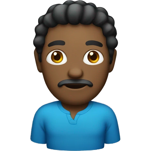 Man with a blue bacalava  emoji