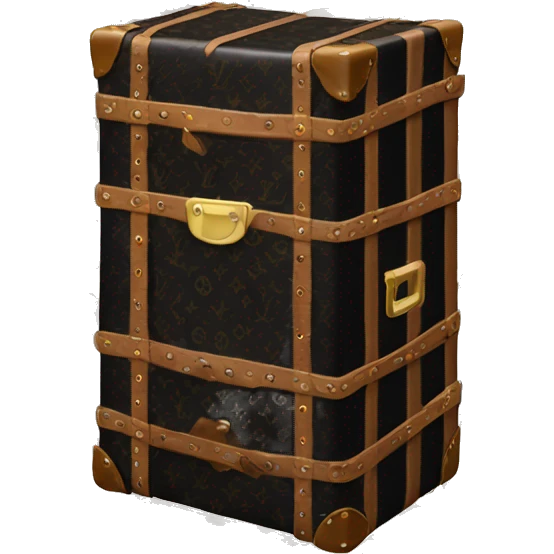 Black Luis Vuitton Trunk emoji