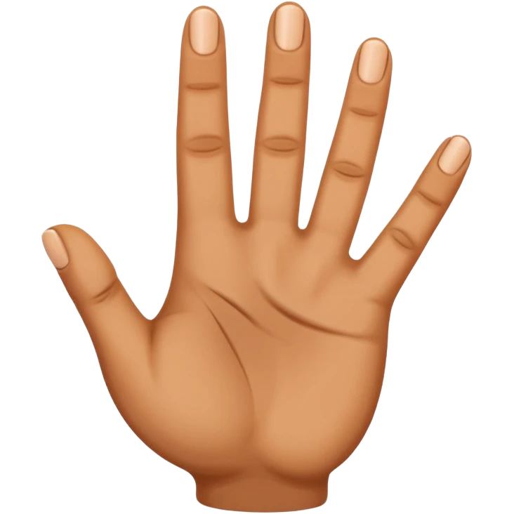 4 fingers thumb inwards emoji