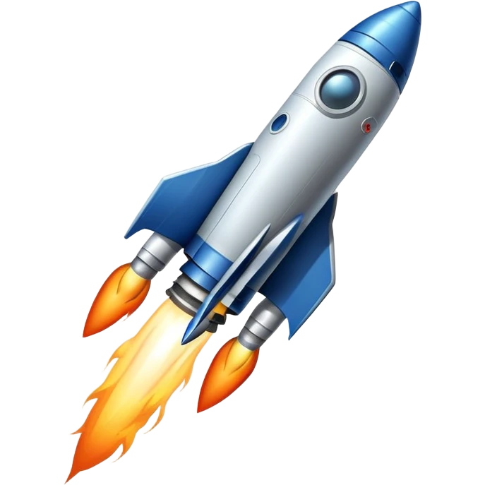 space rocket in orbit emoji