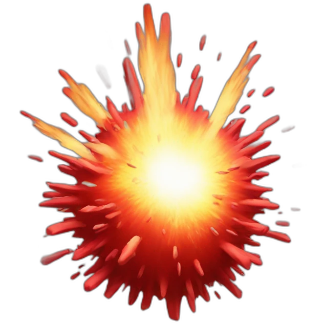 red explosion emoji
