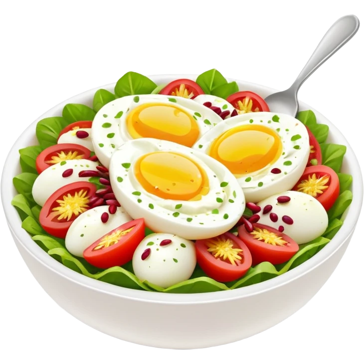 Egg, Labneh and Sumac Salad Bowls
 emoji