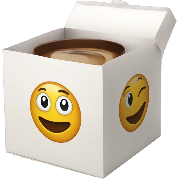 Tea coffee in gift box emoji