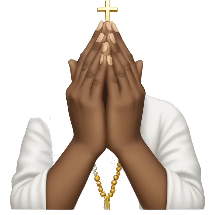 Praying hands without prayer beads  emoji