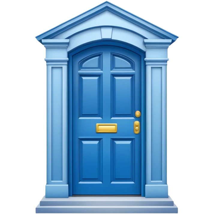 blue door emoji