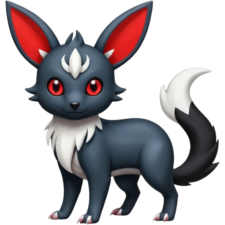 Umbreon-Poochyena-Absol-Minccino-Zangoose-fusion-hybrid-creature  emoji