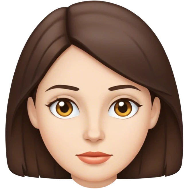Airhead brunette woman emoji