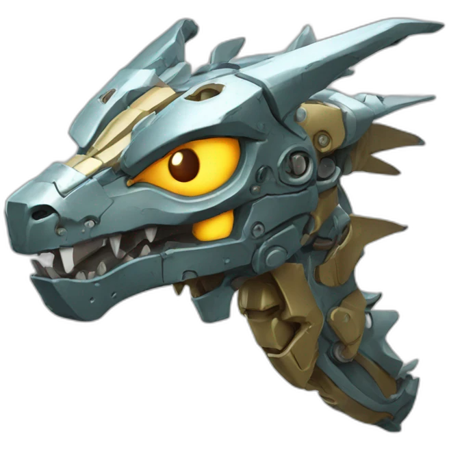 mecha dragon head emoji