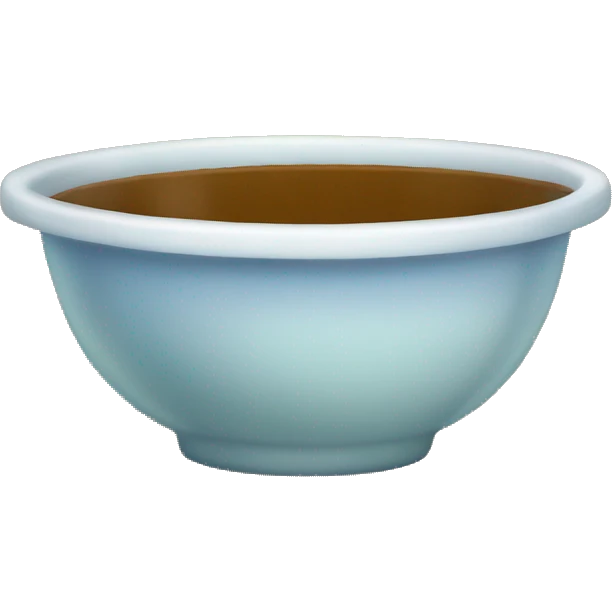 A little circle dish brown w Vaseline emoji