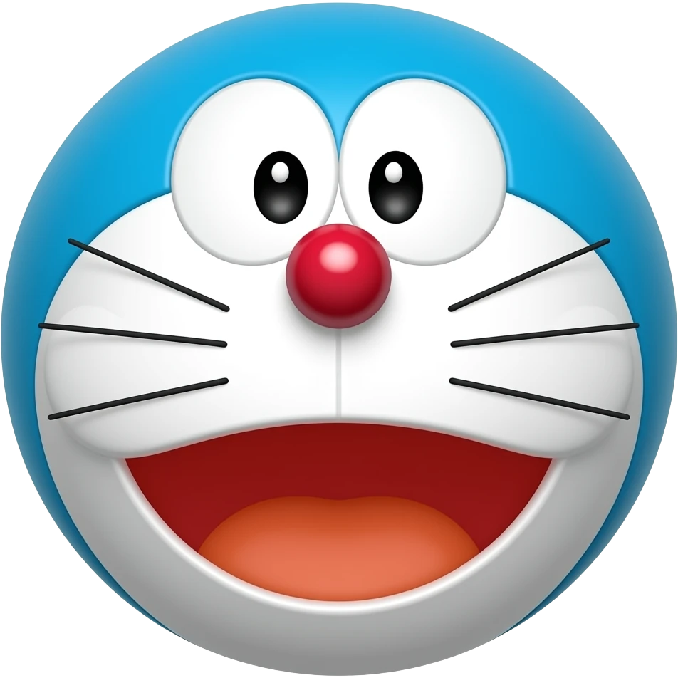 Doraemon face emoji