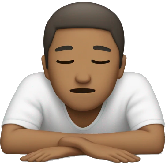 Person lying down face down emoji