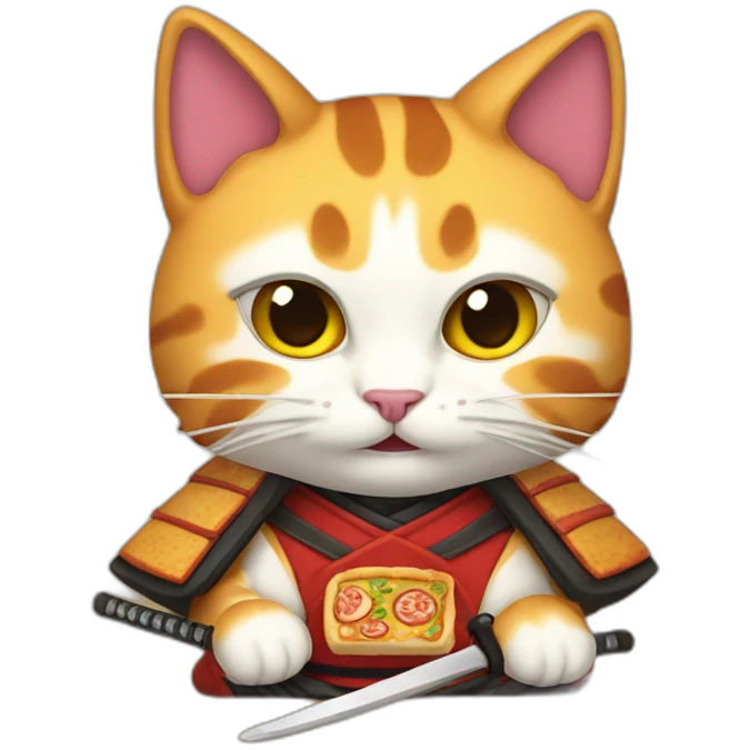 samurai pizza cat emoji
