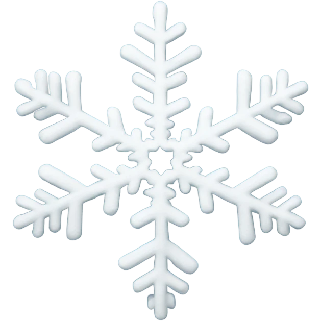 Snowflake heart  emoji