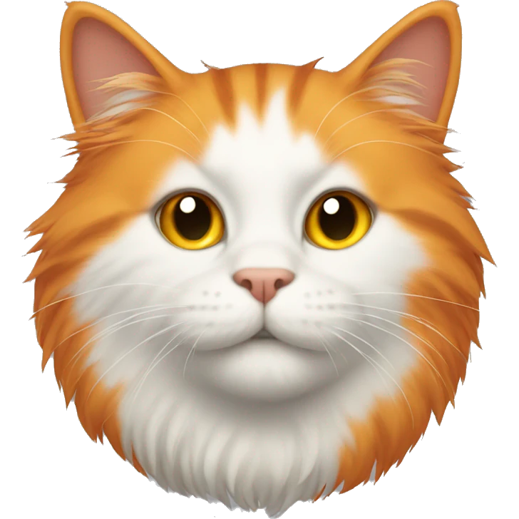 Orange hairy cat  emoji