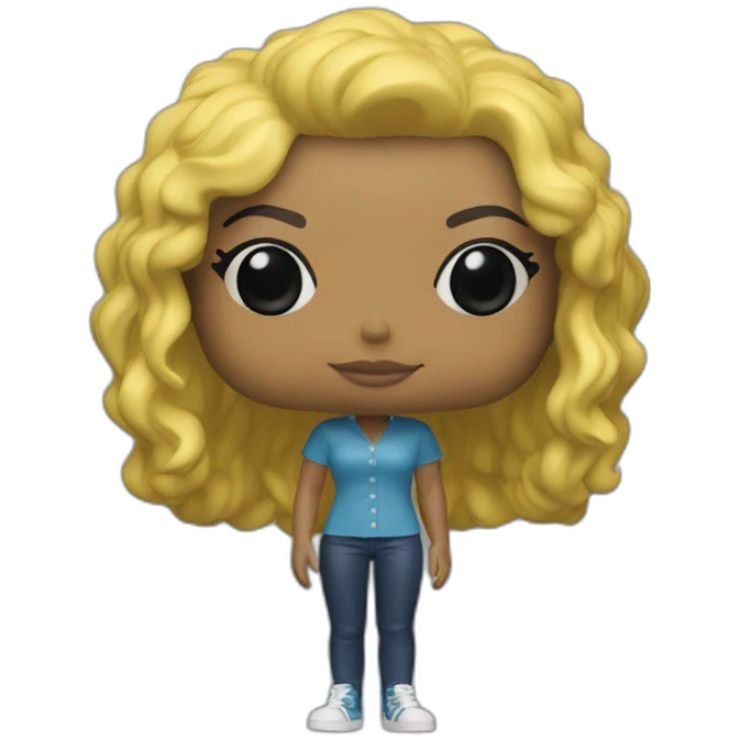 blond woman funko pop emoji