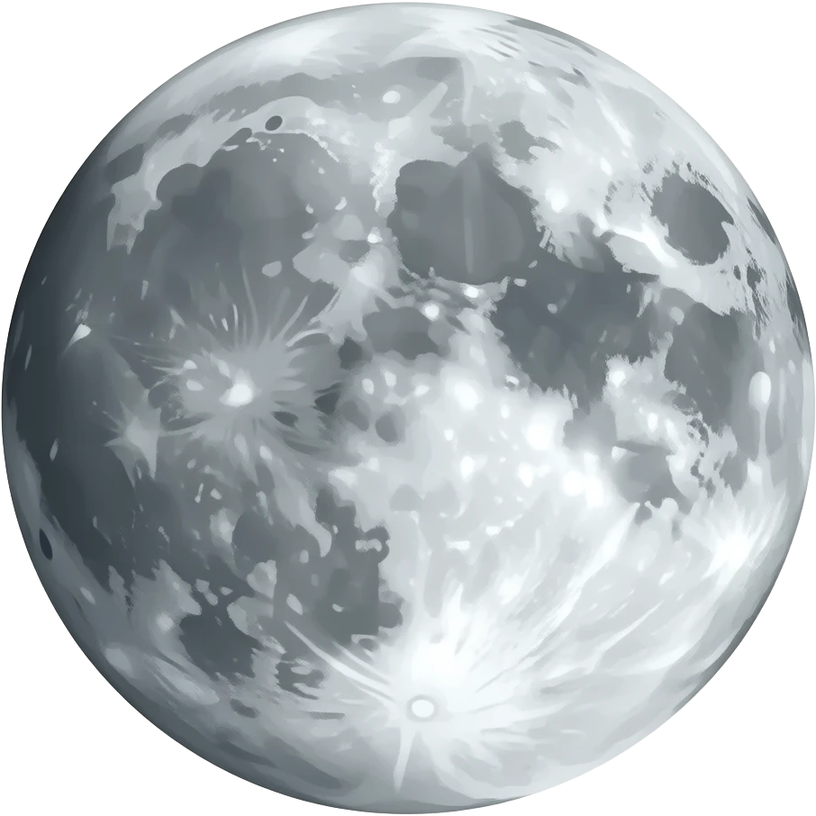 Gibbous moon emoji