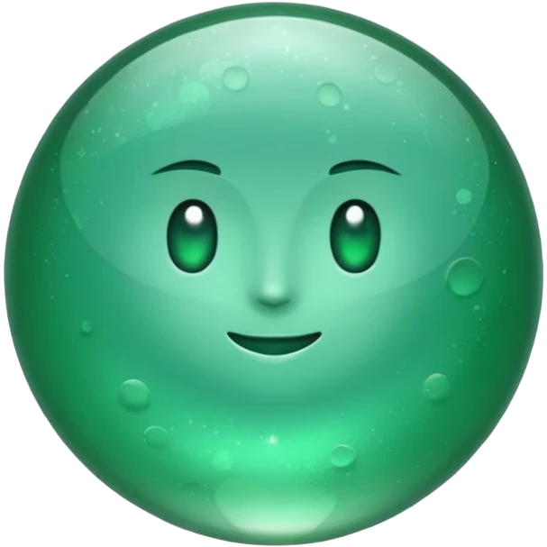 Moon emerald emoji