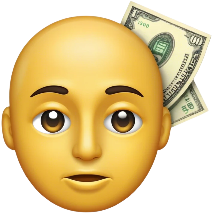 Money in face emoji