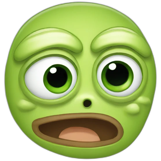 Crying pepe emoji