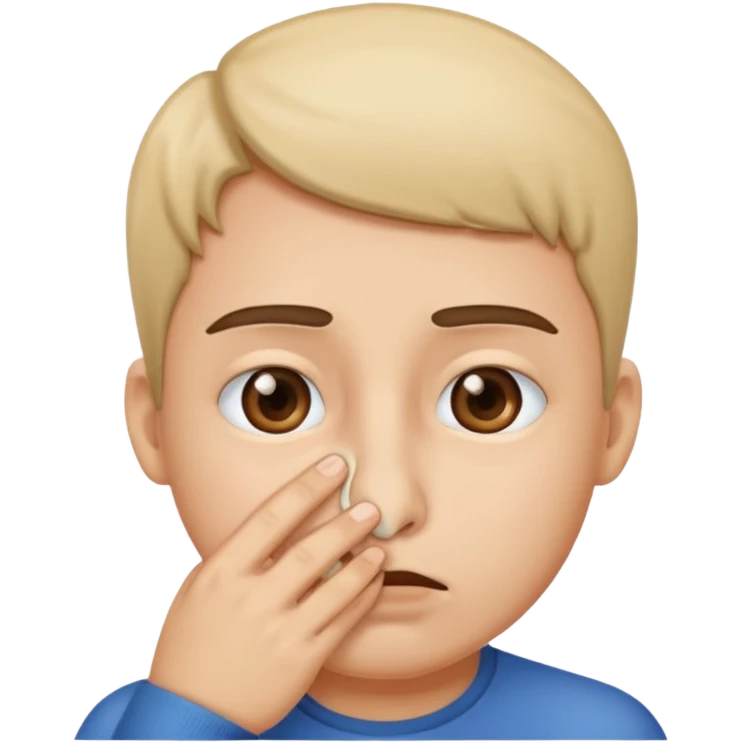Person holding nose  emoji