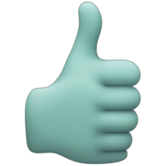 thumb up smiling face emoji