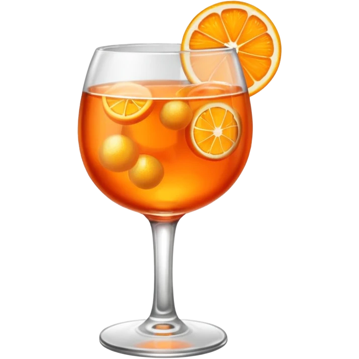 Mach mir einen Aperol in Emoji Stil emoji