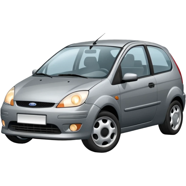 grey ford fiesta from 2003 emoji