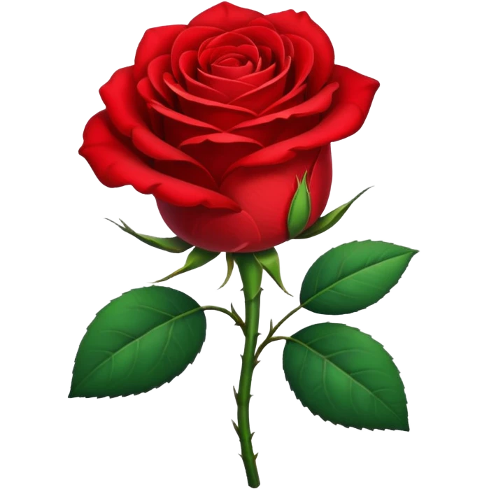 single red rose emoji