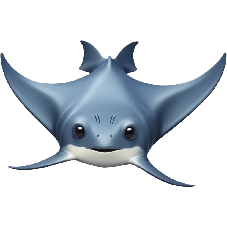 cute manta ray emoji
