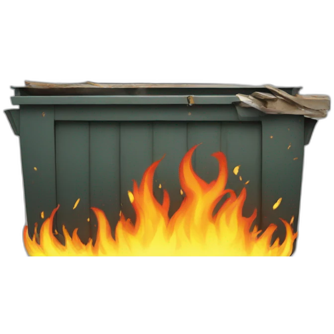 dumpster fire emoji