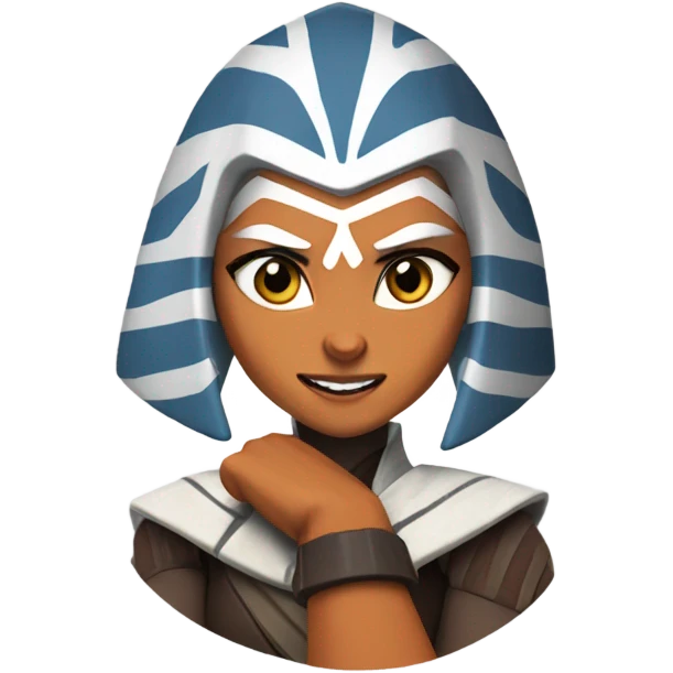 Excited ahsoka tano raising fists  emoji