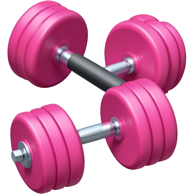 pink dumbbell, single fitness weight emoji
