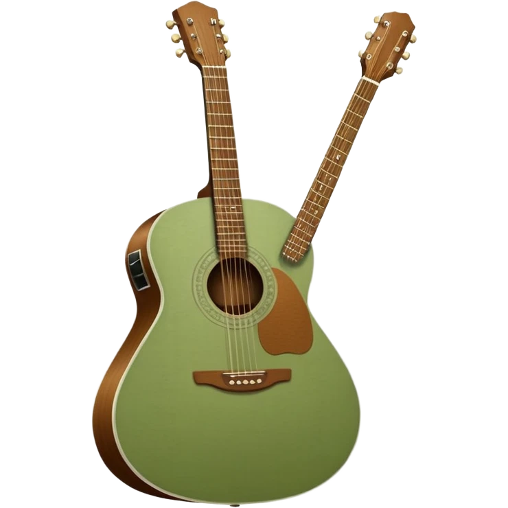 sage green acoustic guitar emoji