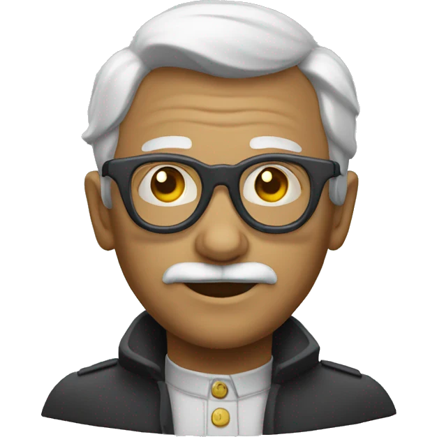 Vieux chauve lunettes  emoji
