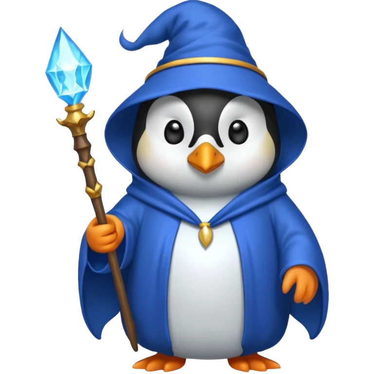 Penguin Wizard emoji