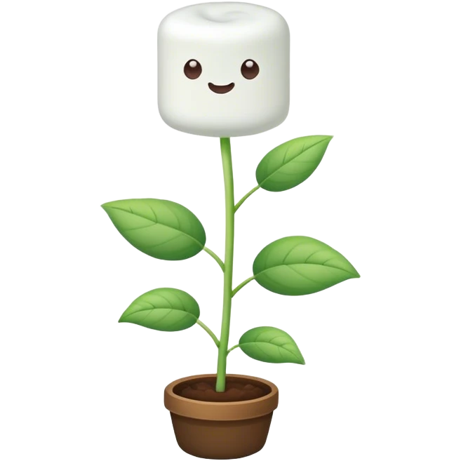 Marshmallow plant  emoji