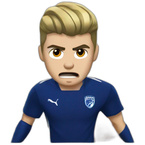 angry boy justin bieber losing fc24 match emoji