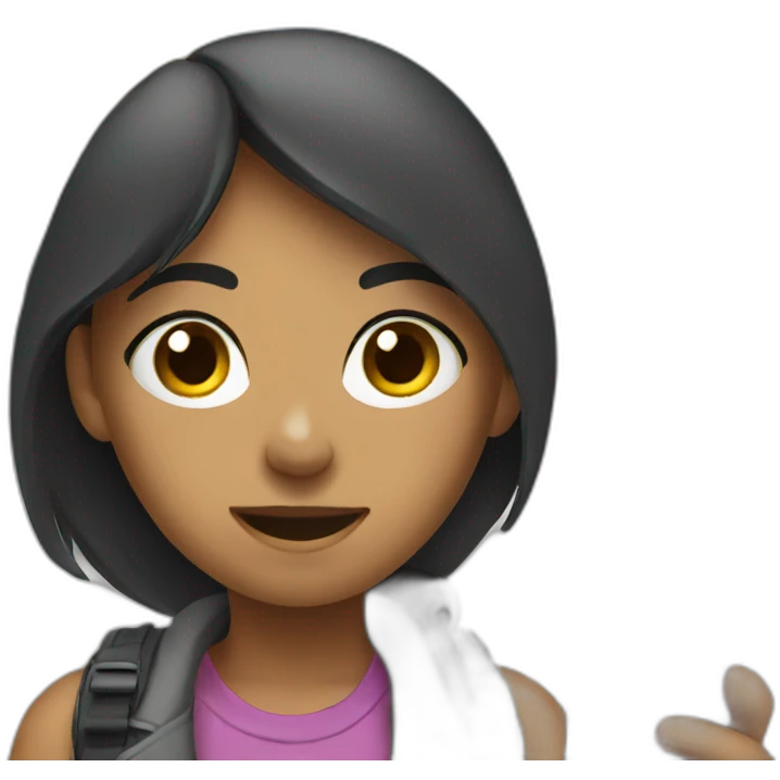Phone wielding girl on street  emoji
