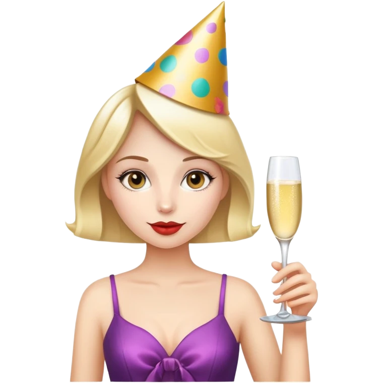 Party girl crazy emoji
